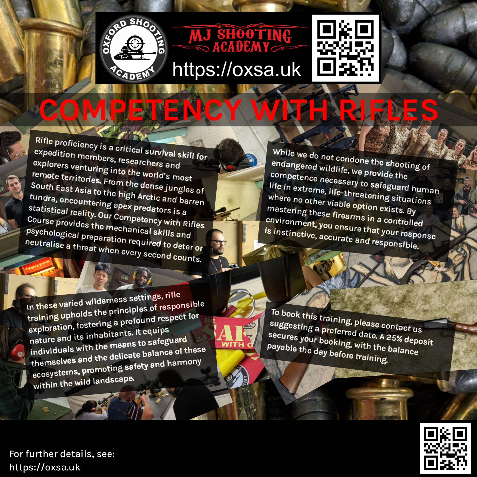 Indoor range shooting providing a unique experience day