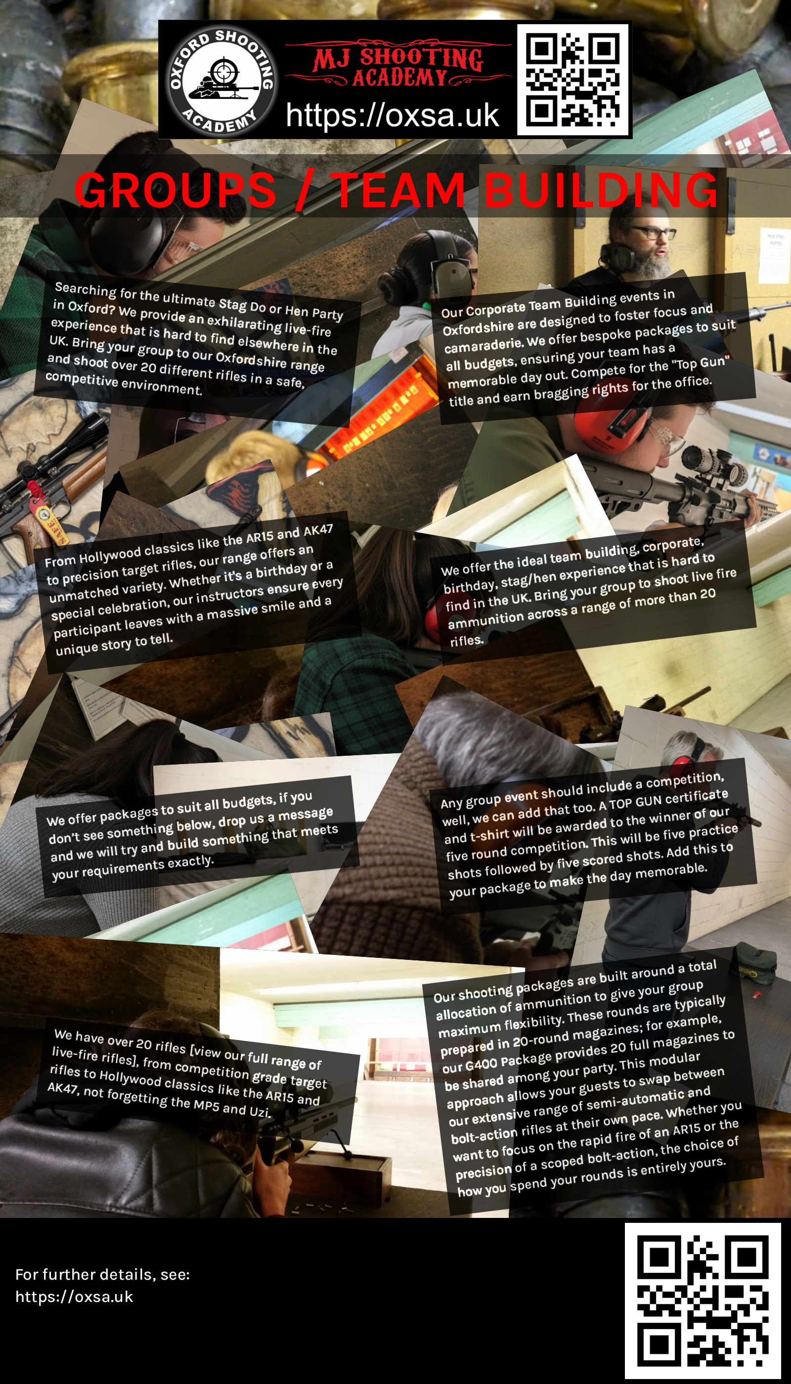 Target practice activity designed for corporate and group events