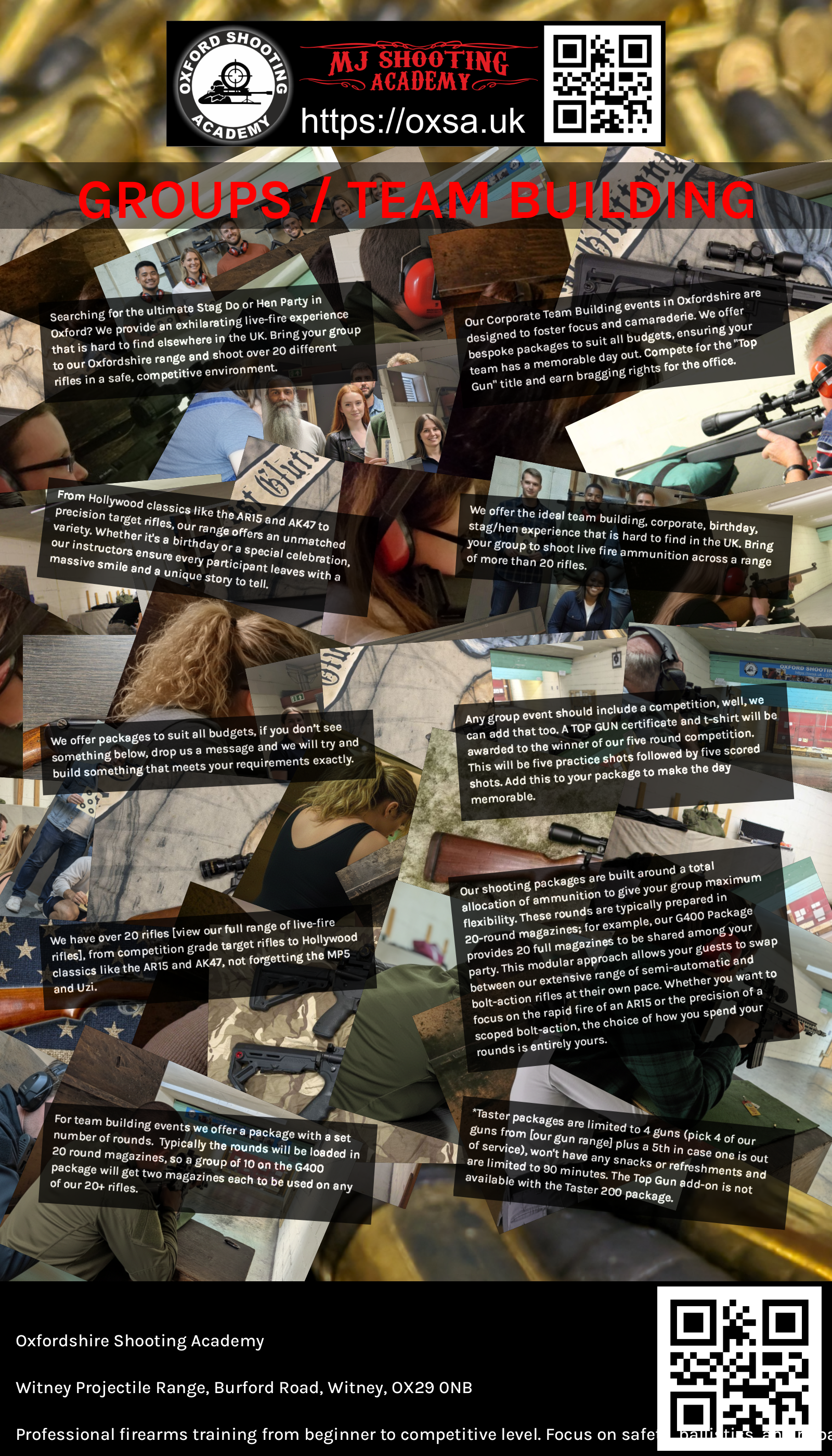 Live fire training for skill development and training