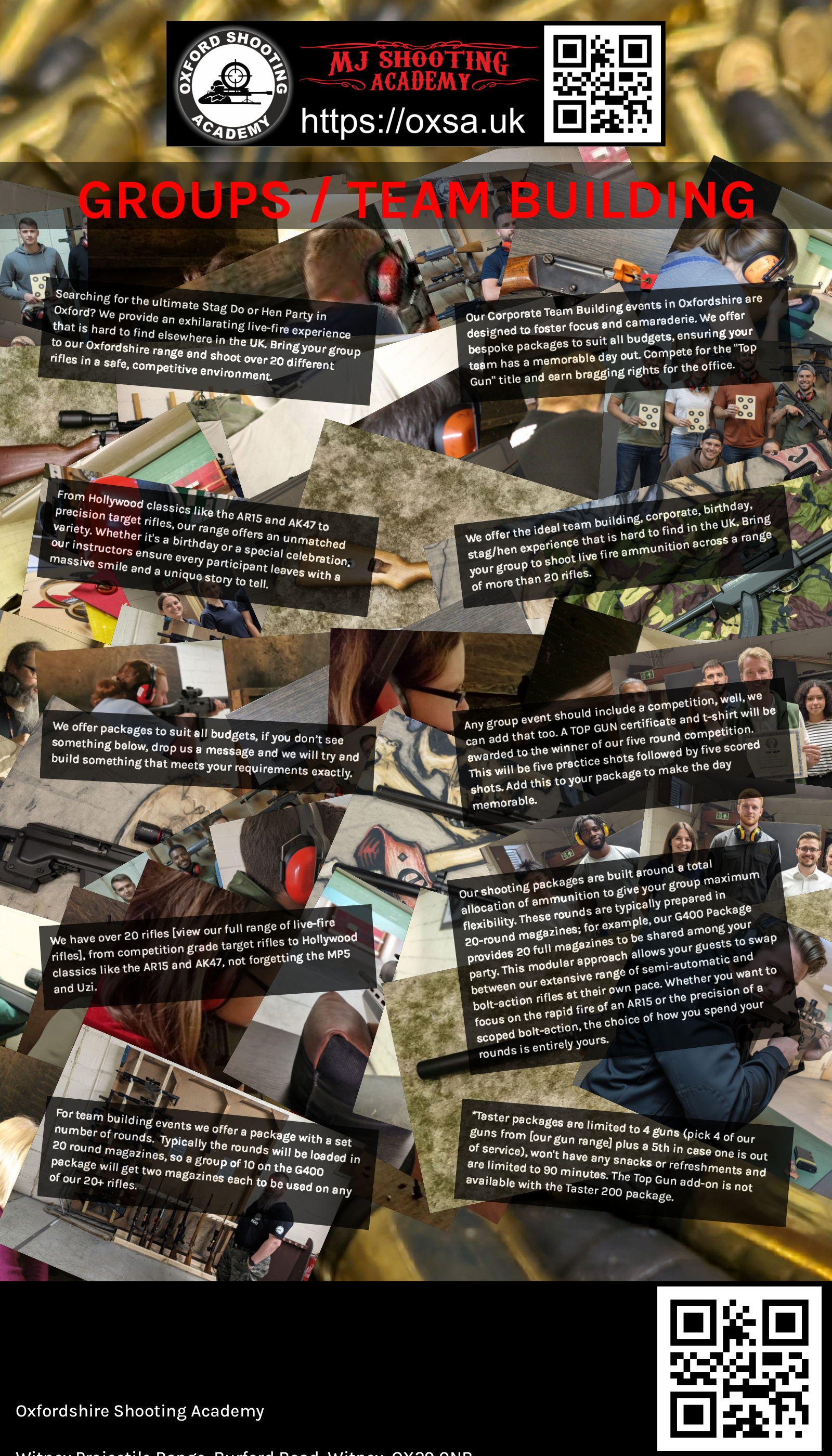 Sporting gun experience under supervised range conditions