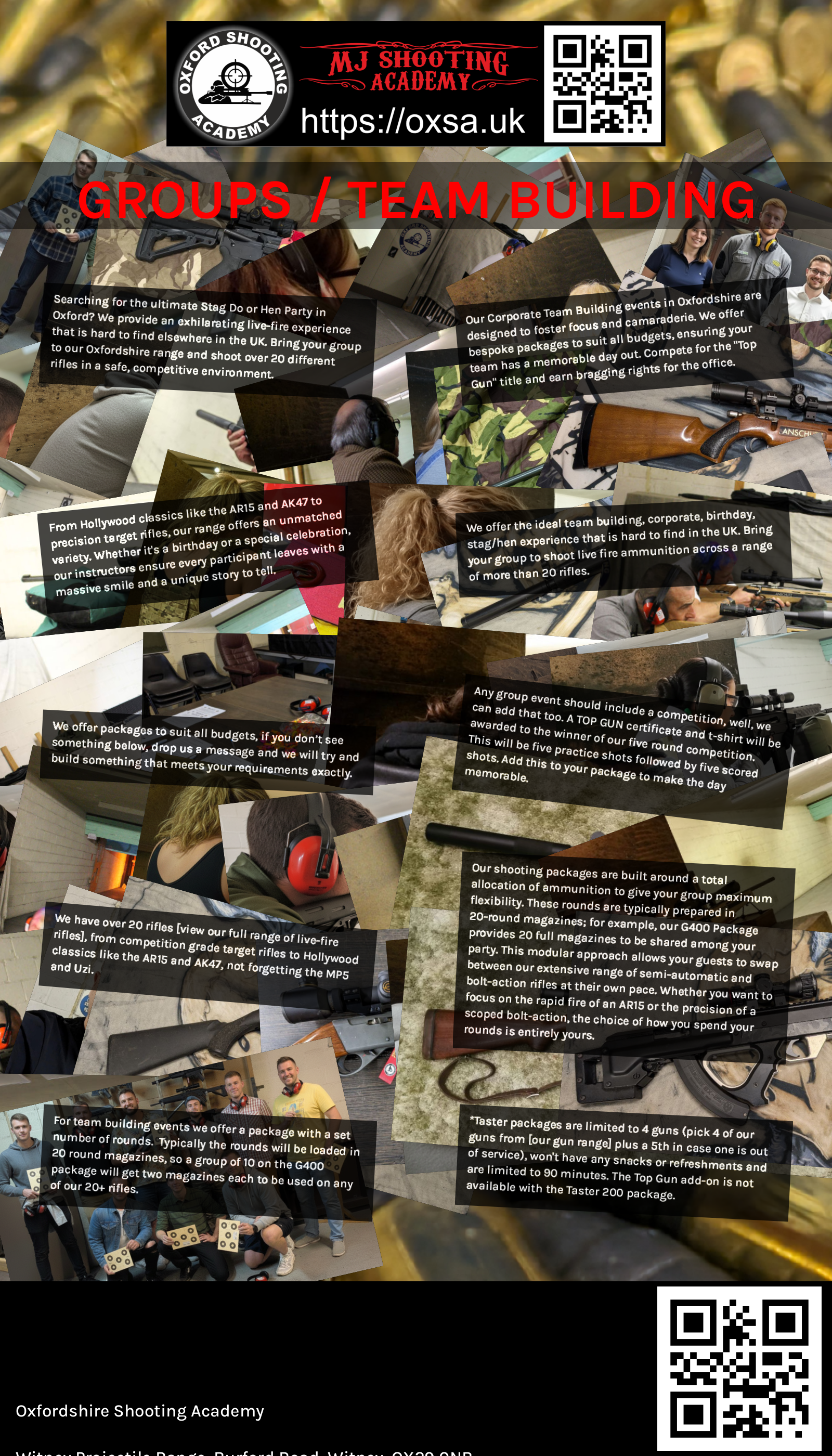 Sporting gun experience under supervised range conditions