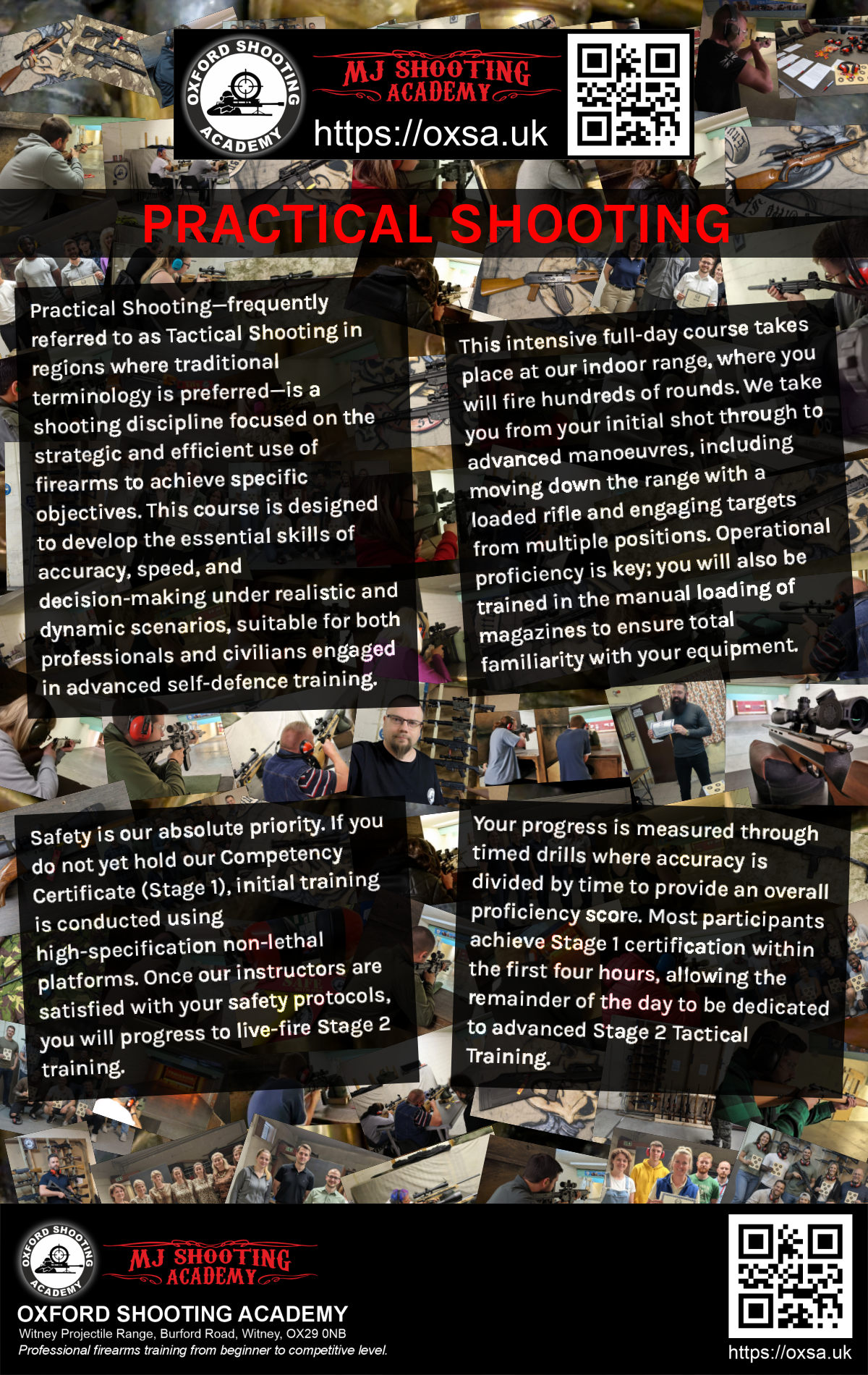 Sporting gun experience under supervised range conditions