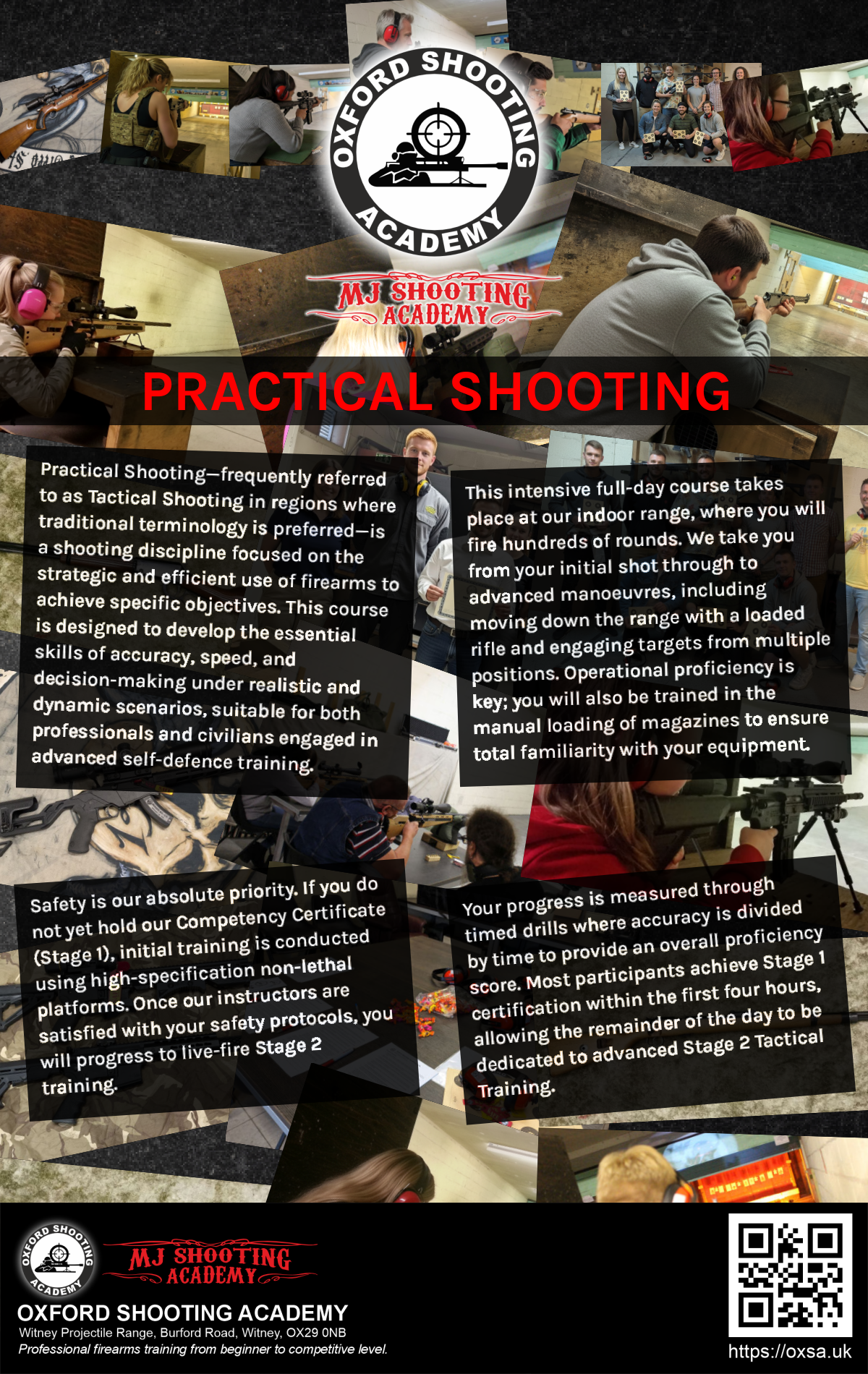 Live fire training for skill development and training