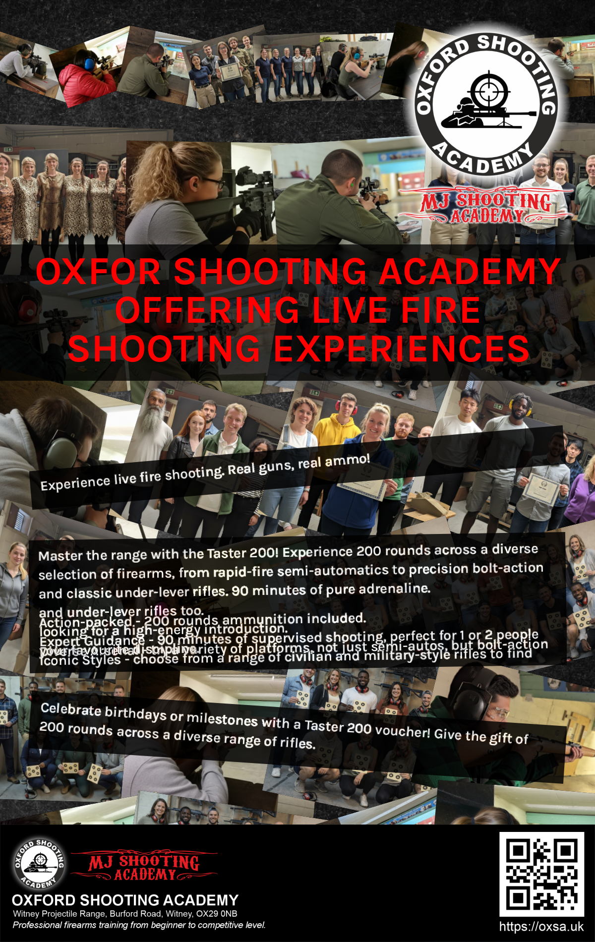 Target practice activity designed for corporate and group events