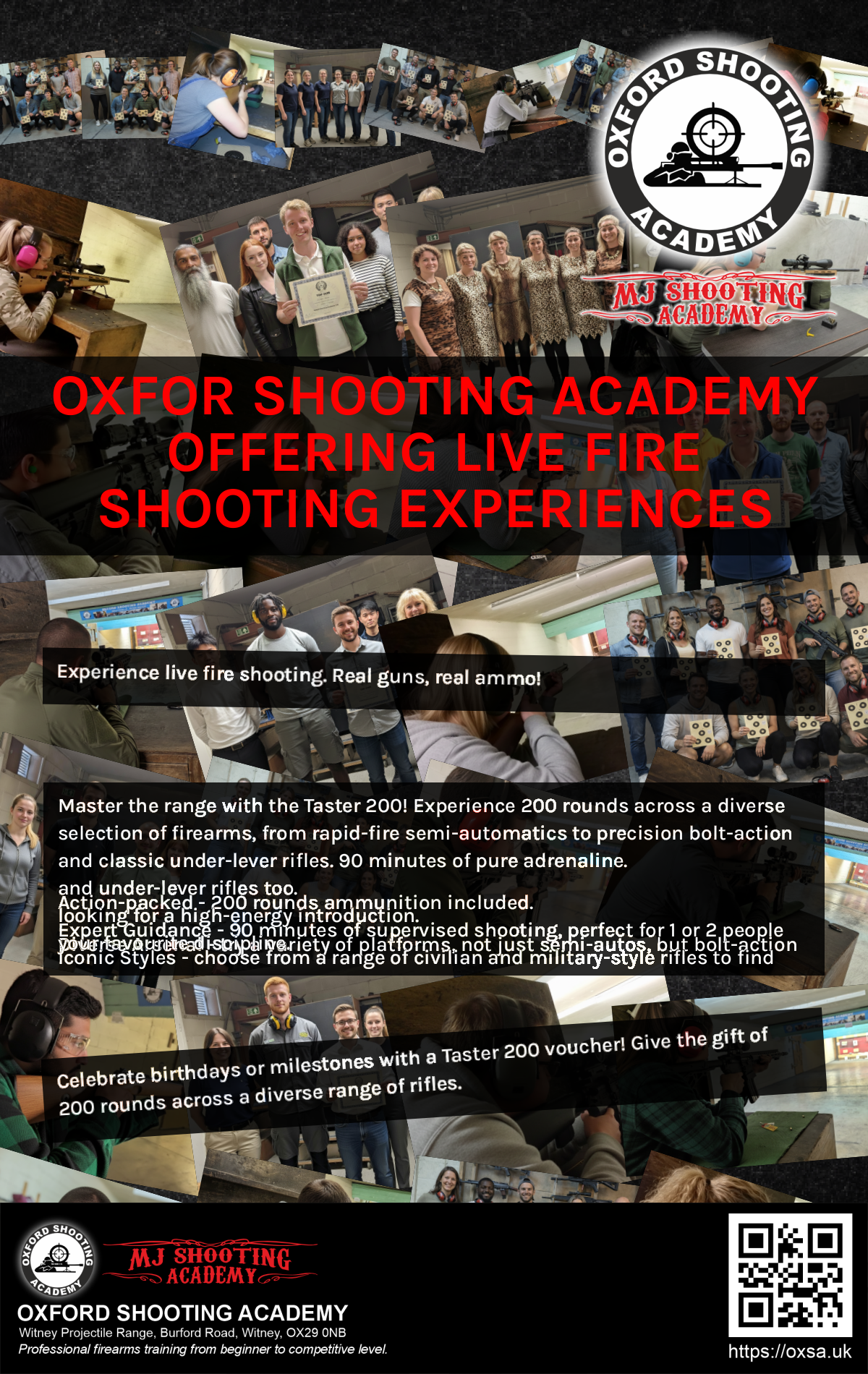 Sporting gun experience under supervised range conditions