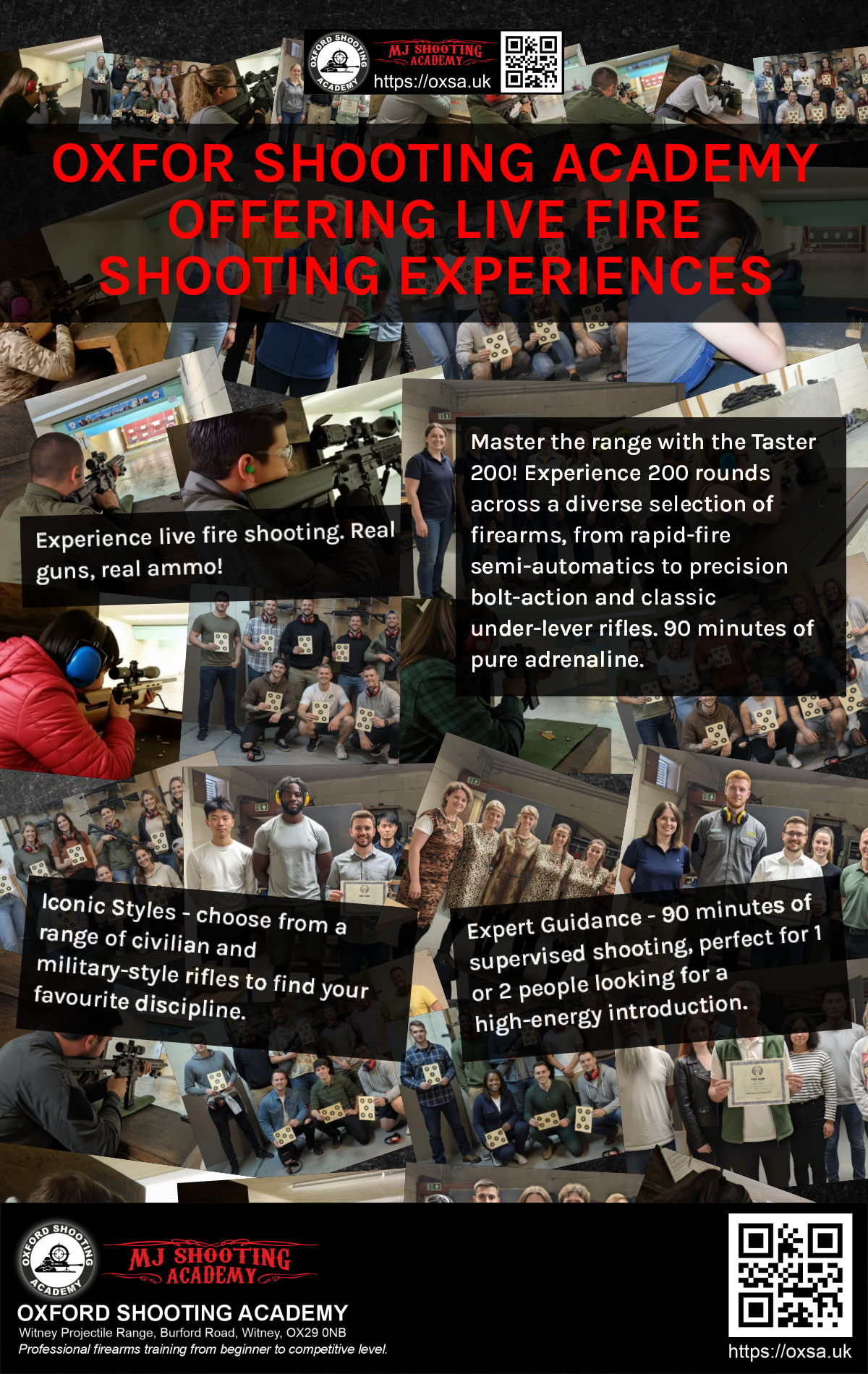 Sporting gun experience under supervised range conditions