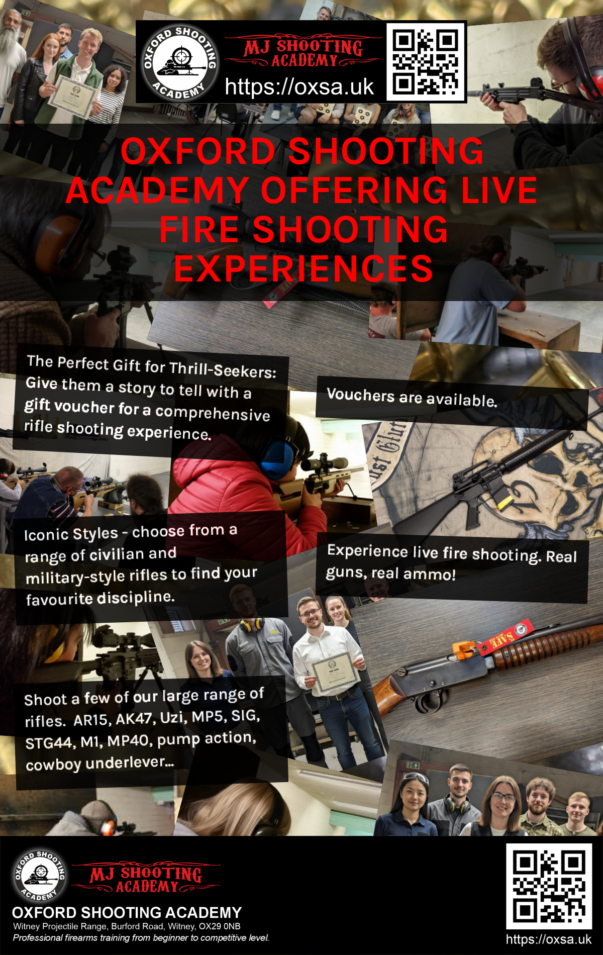Live fire training for skill development and training