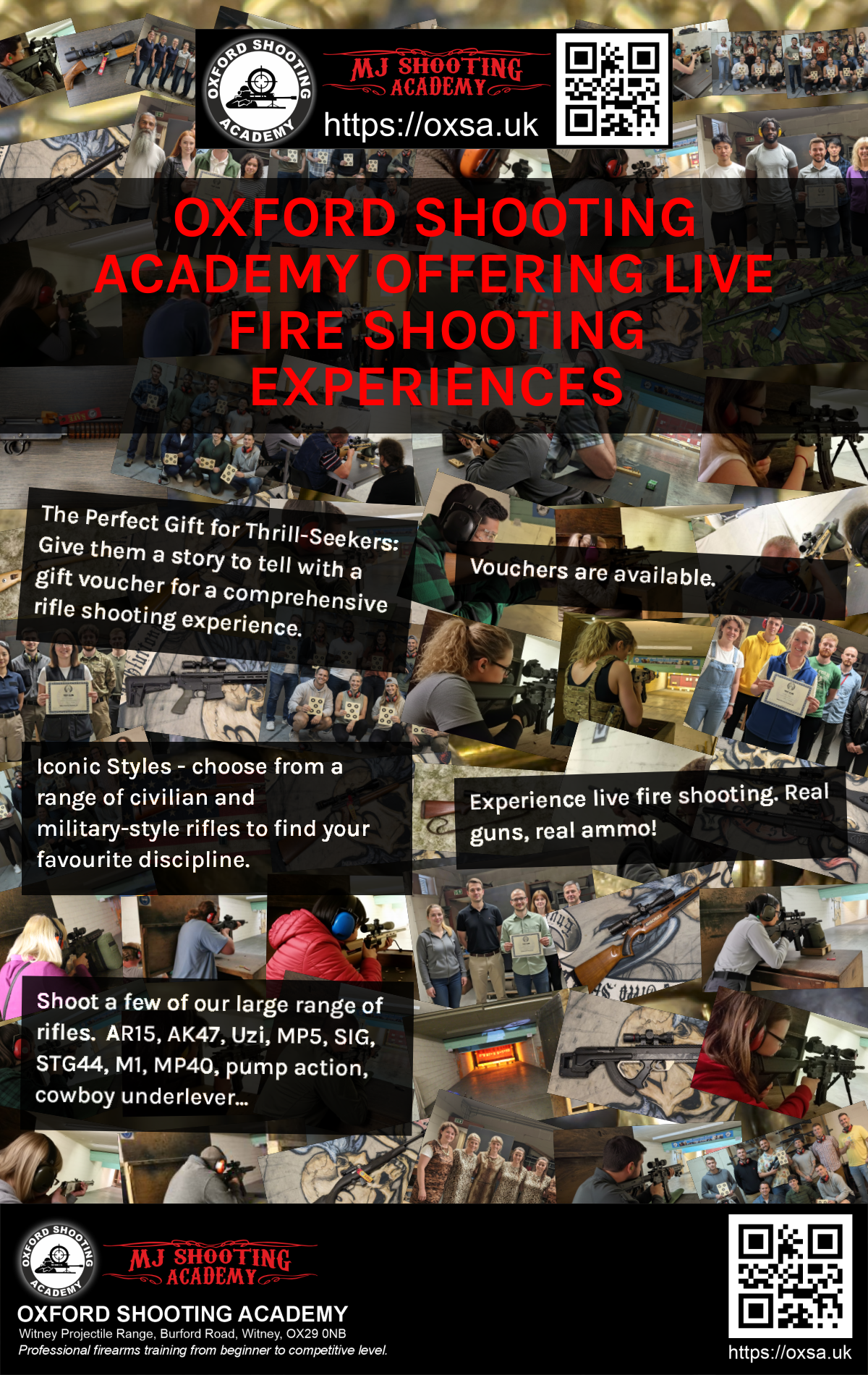 Live fire training for skill development and training