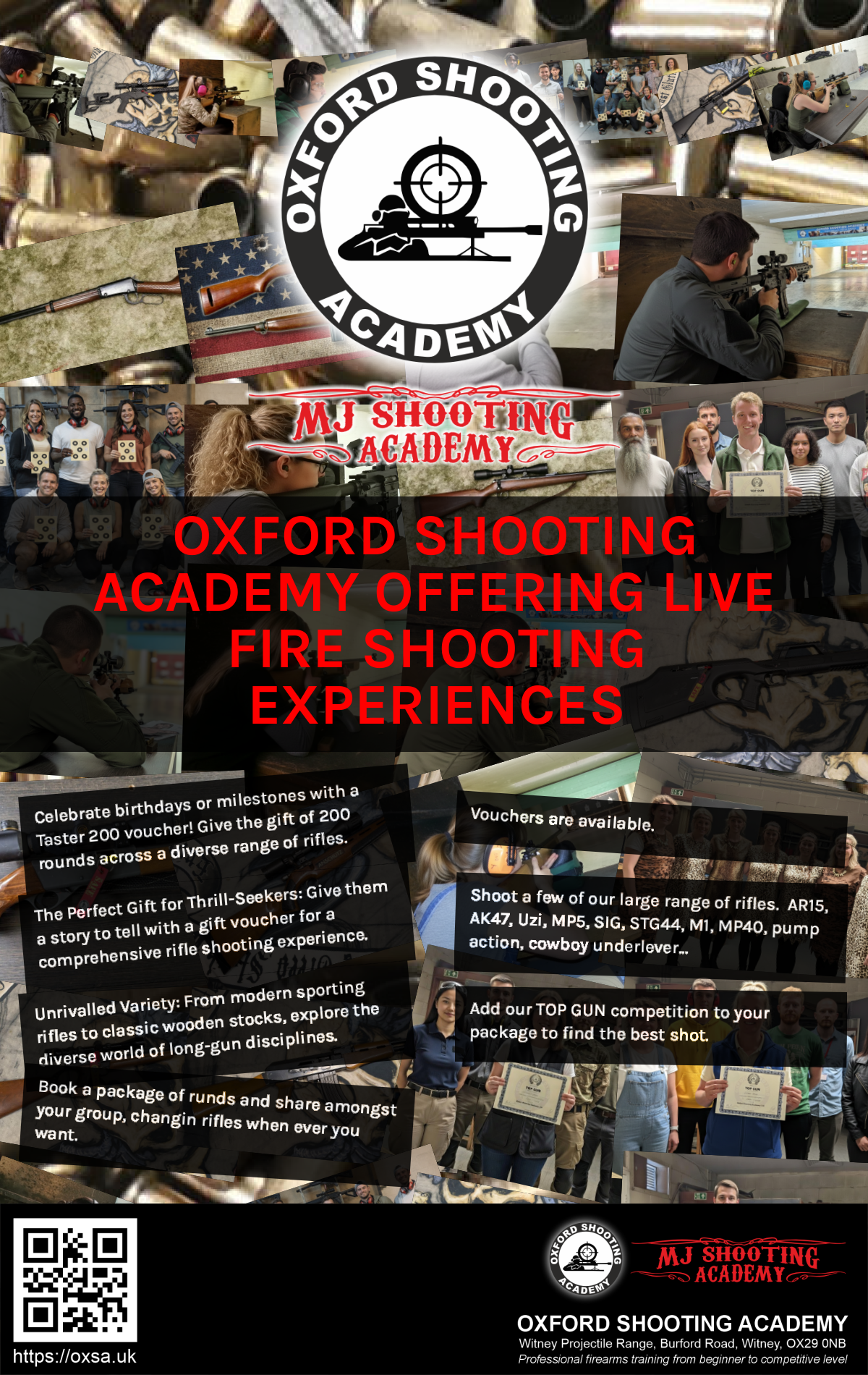 Historic rifle display with expert safety instruction