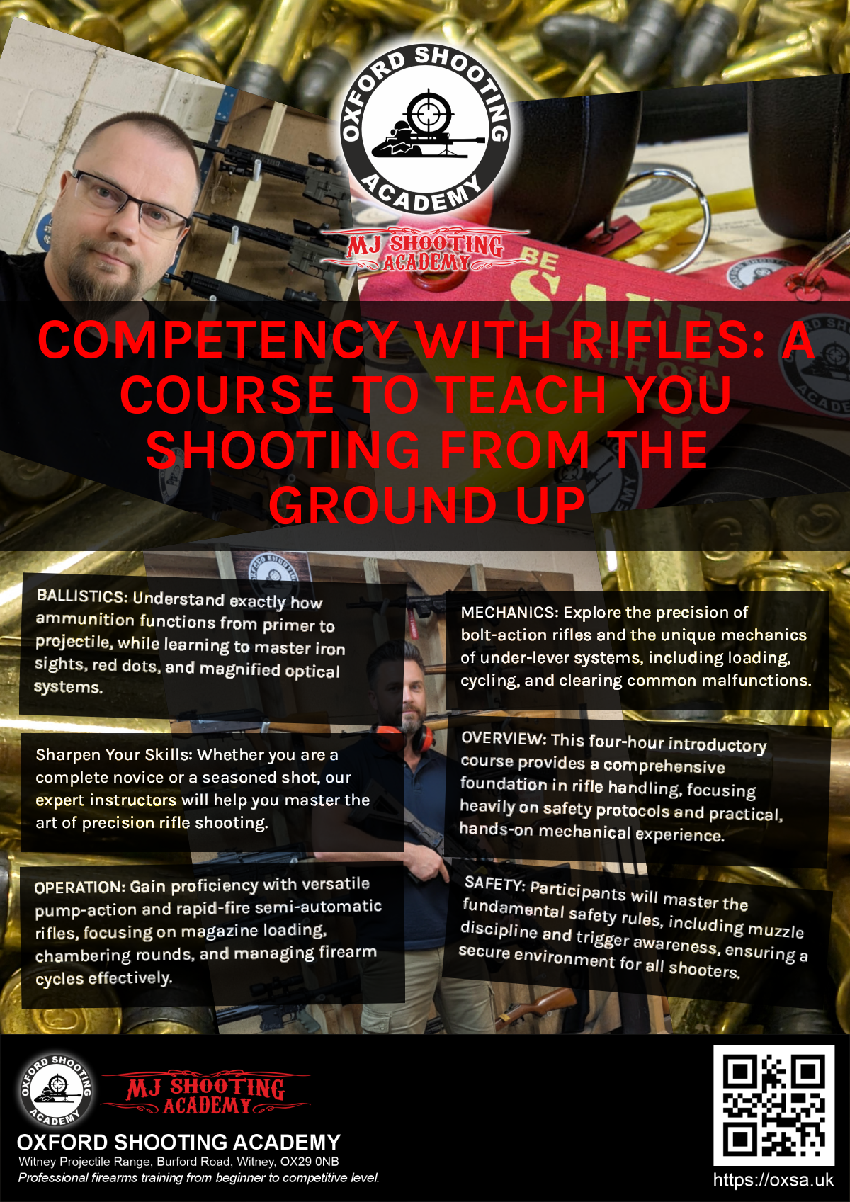 Sporting gun experience under supervised range conditions