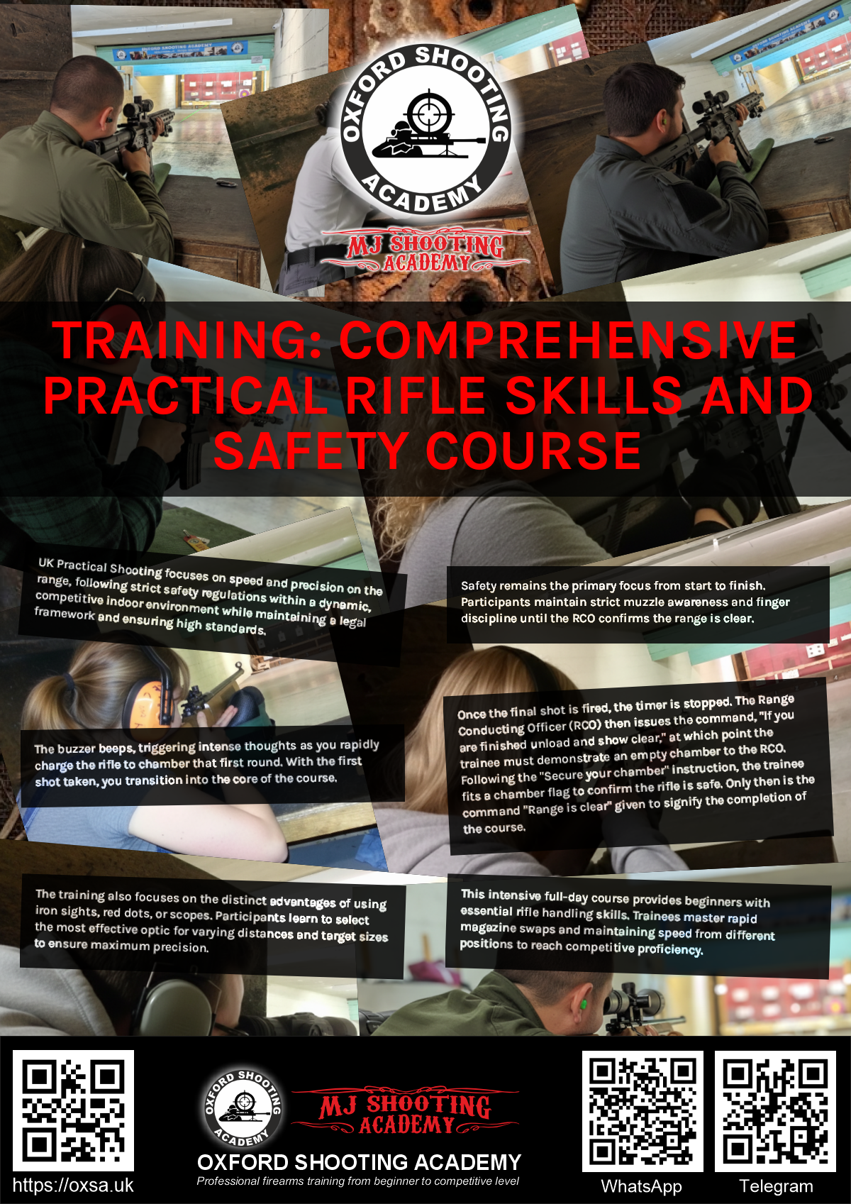 Sporting gun experience under supervised range conditions