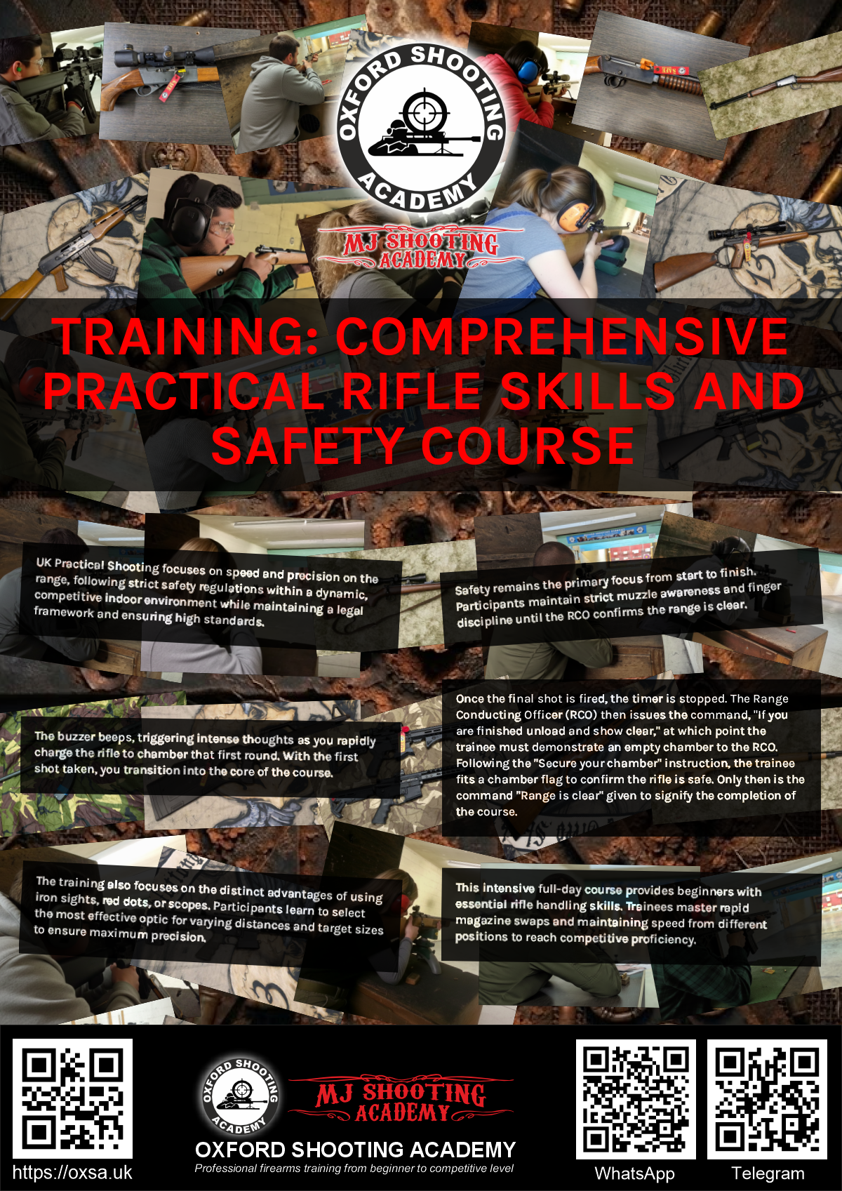 Live fire training for skill development and training