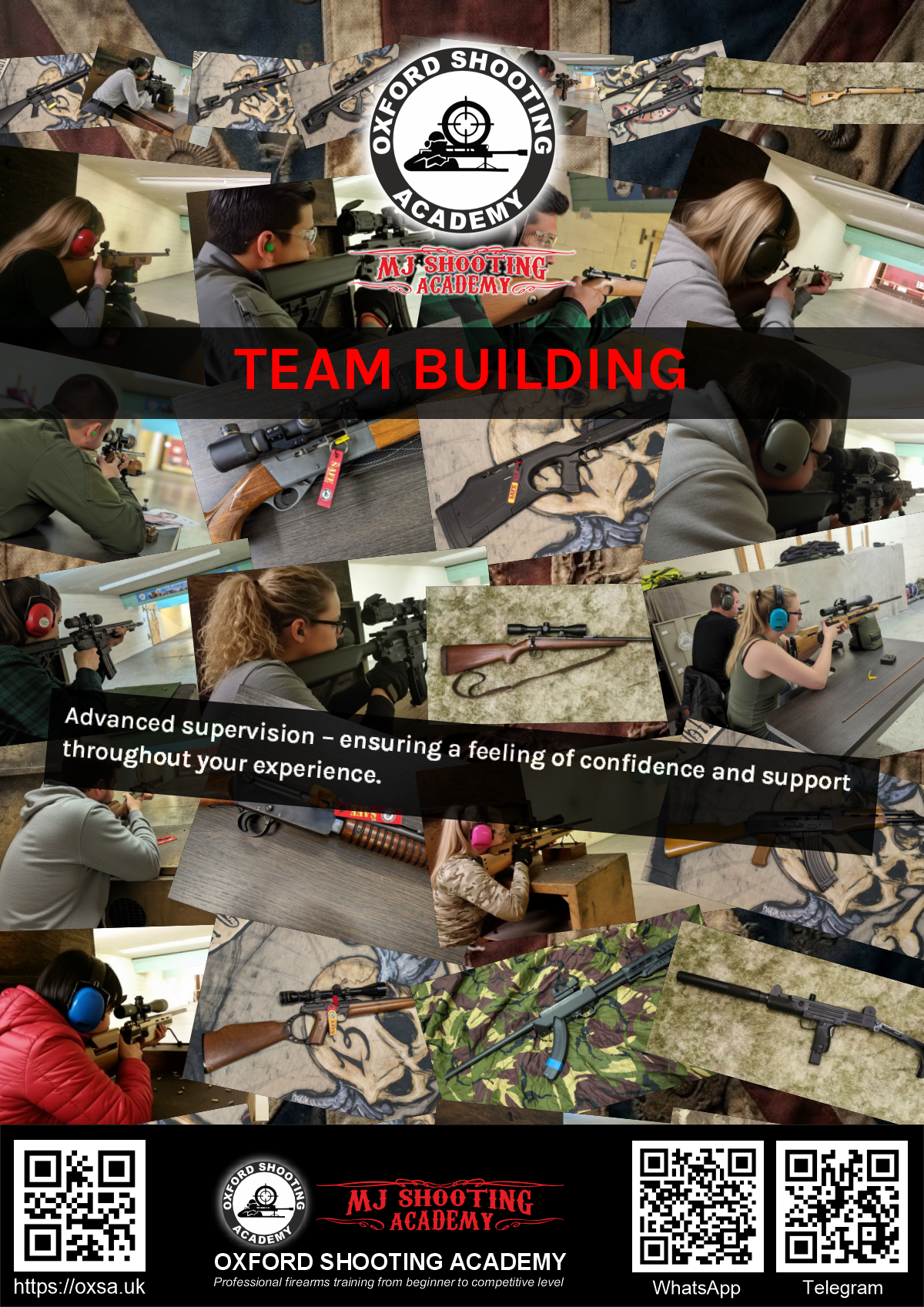 Historic rifle display with expert safety instruction