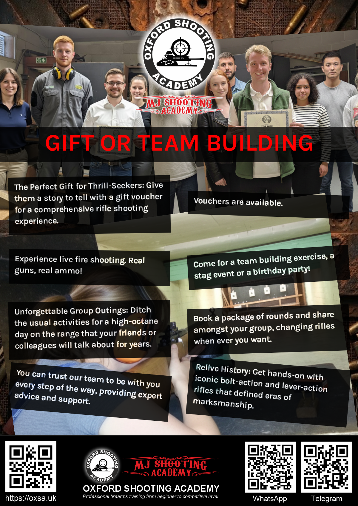 Sporting gun experience under supervised range conditions