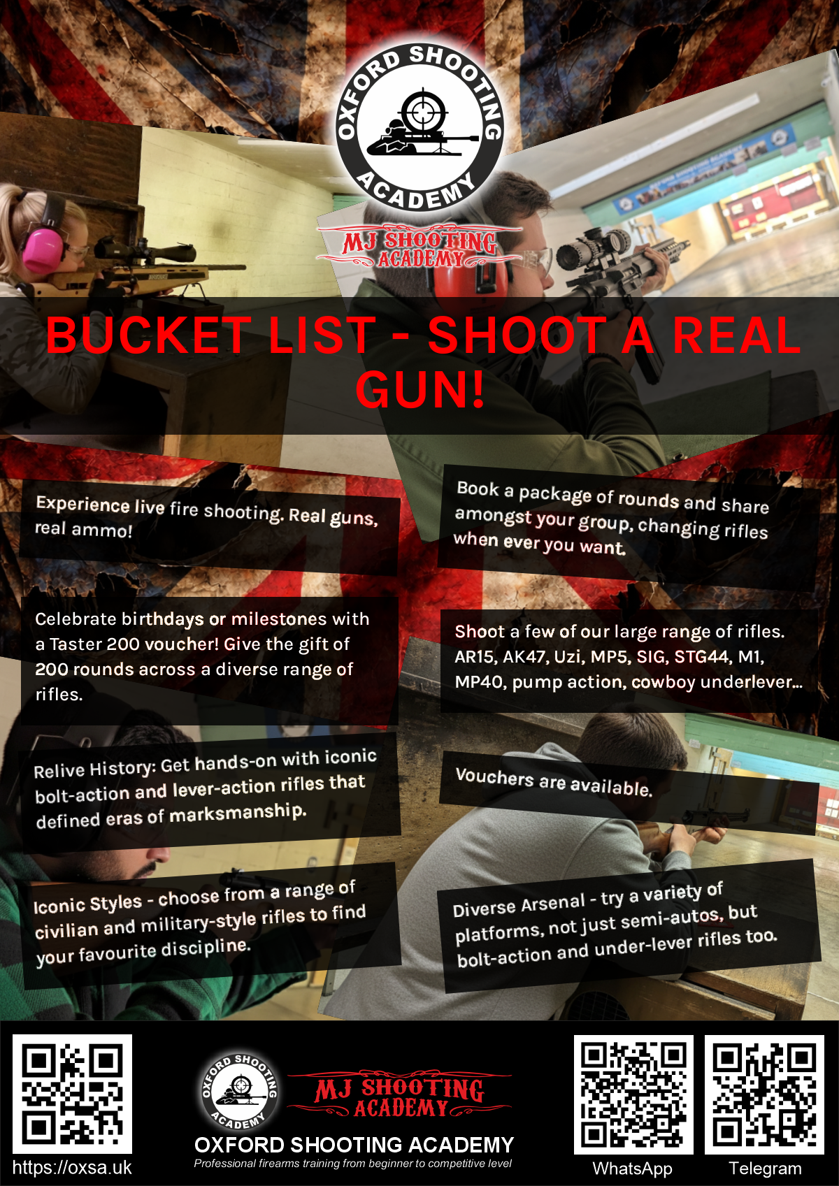 Target practice activity designed for corporate and group events