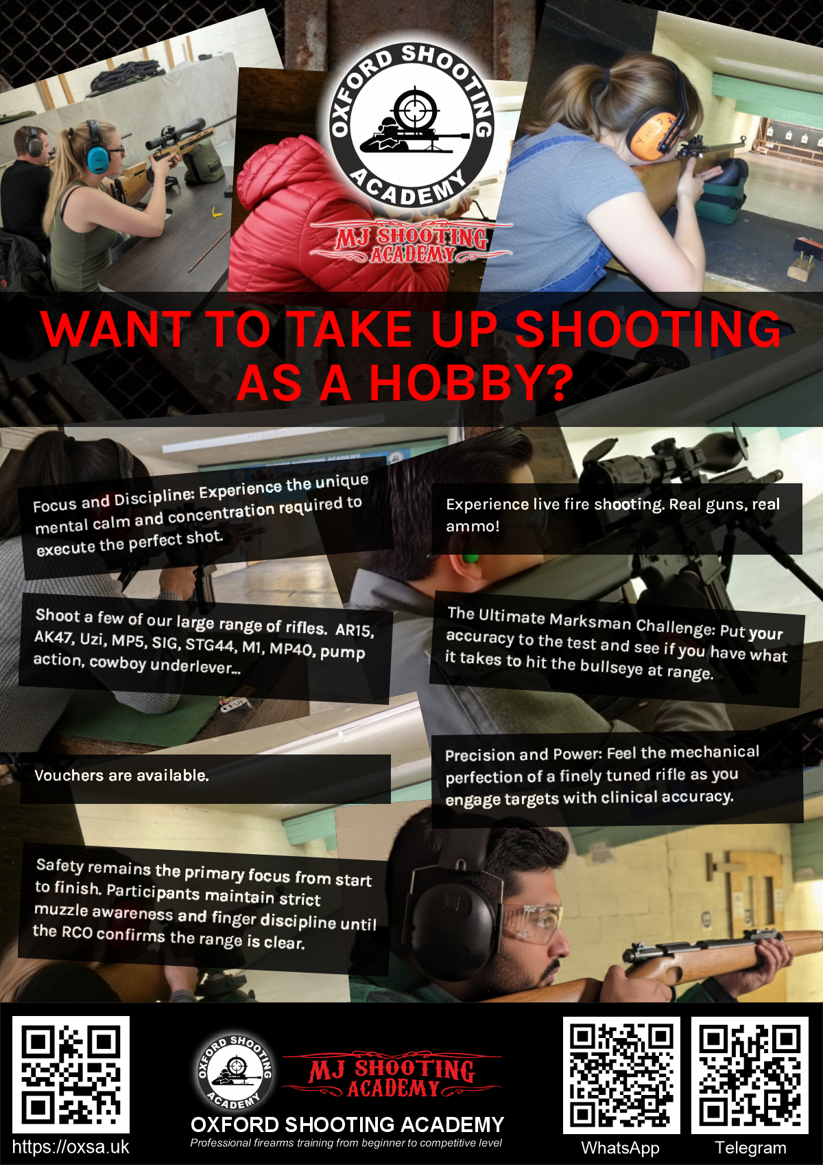 Indoor range shooting providing a unique experience day