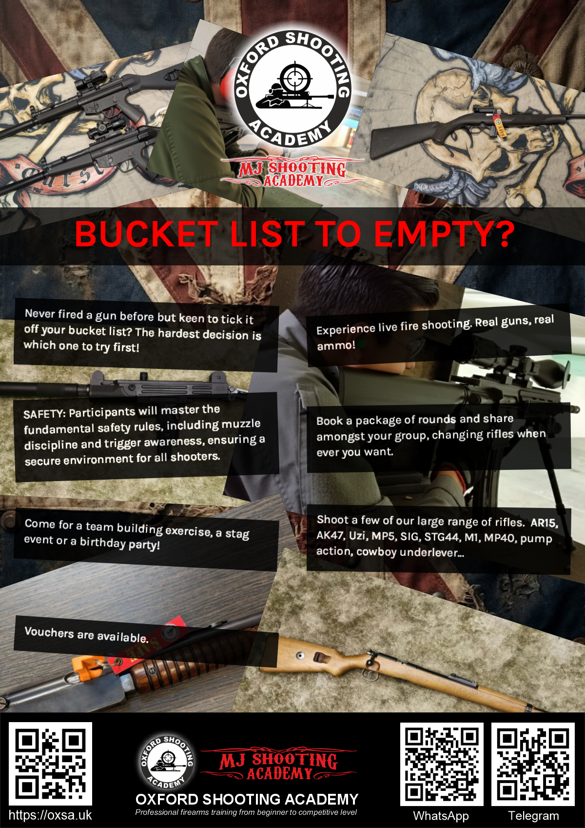 Live fire training for skill development and training