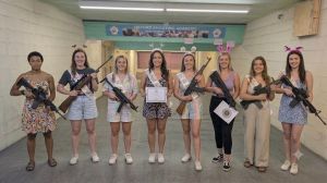 Historic rifle display with expert safety instruction