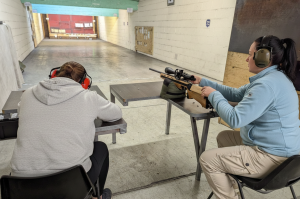 Professional shooting experience at a professional shooting range