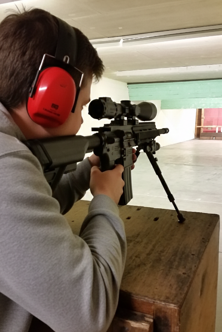 Indoor range shooting providing a unique experience day