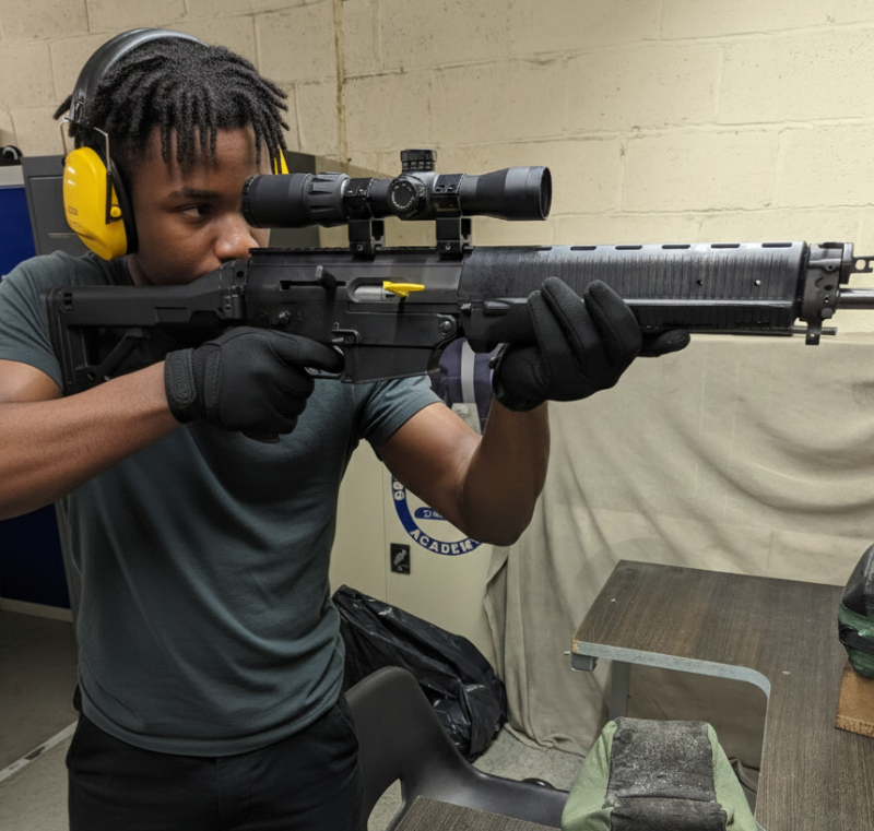 Tactical shooting drill for beginners and enthusiasts