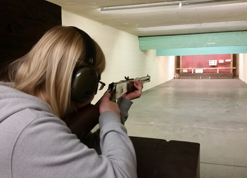 Professional shooting experience at a professional shooting range