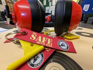 Historic rifle display with expert safety instruction