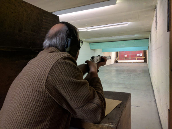 Professional shooting experience at a professional shooting range
