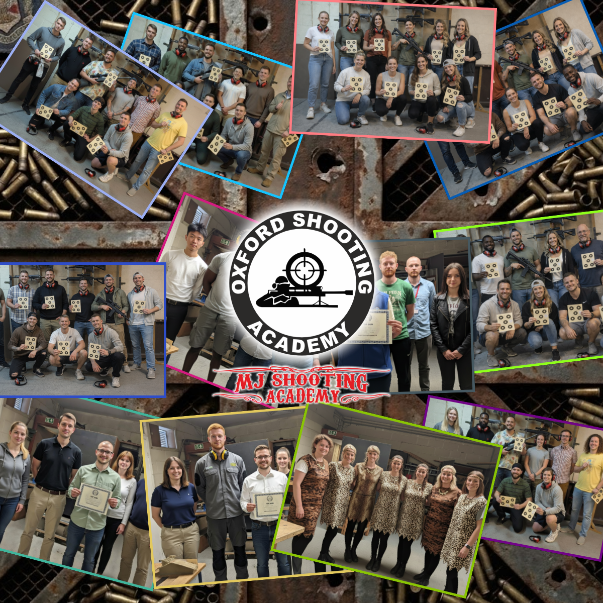 Firearms training session using various sporting firearms